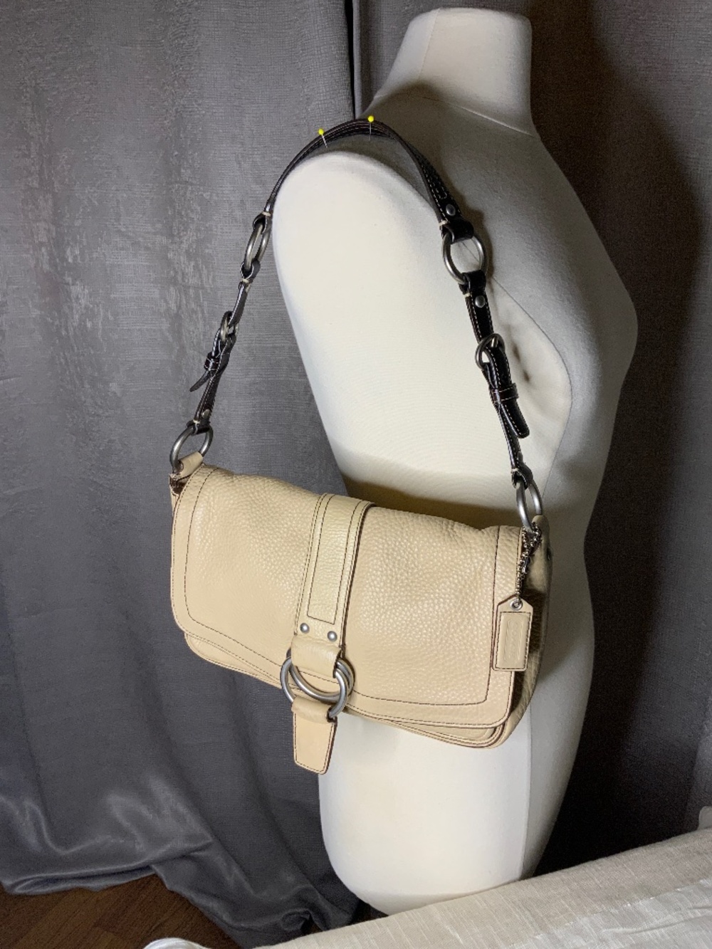Coach Cream Leather Handbag